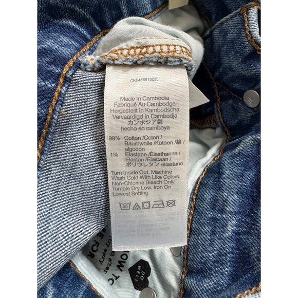 Madewell The Momjean in Basley Wash Jeans-sz 26 - Picture 12 of 13